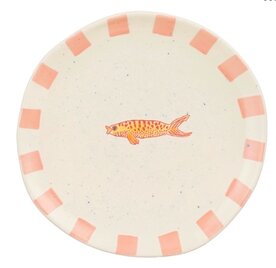 Ontbijtbordje Ariane vis - roze 