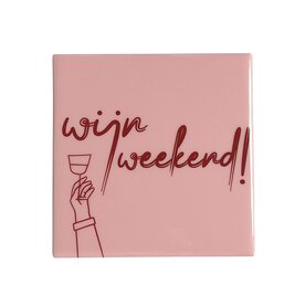 Tegeltje - wijn weekend