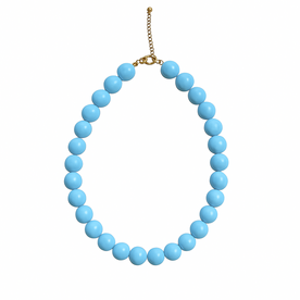 Kralenketting licht blauw