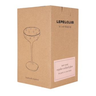 Lepelclub - cocktail glas transparant met parels 