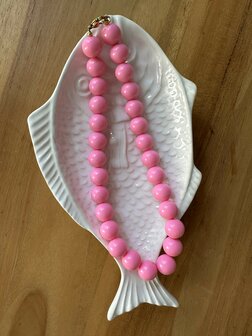 Kralen ketting - roze