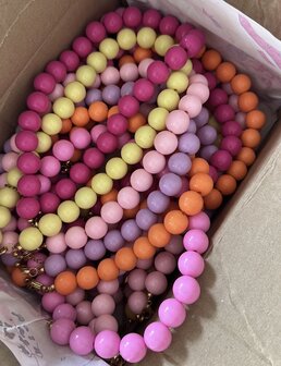 Kralen ketting - oranje