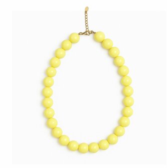 Kralen ketting - geel