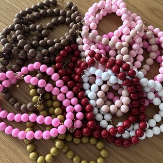 Kralen ketting - bruin
