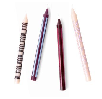 Palette Amsterdam - Maroon room - Set van 4 kaarsen