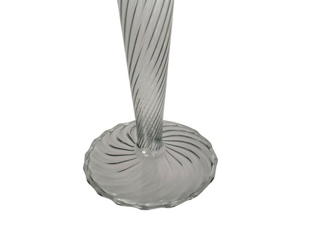 Kandelaar swirl glas zwart 