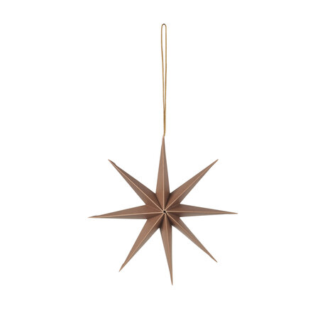 Kerstdecoratie ster - S - Broste Copenhagen - Indian tan