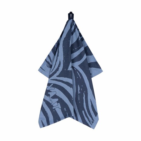 Gift set I love zebra - theedoek en handdoek - denim/baby blue - VAAT Amsterdam