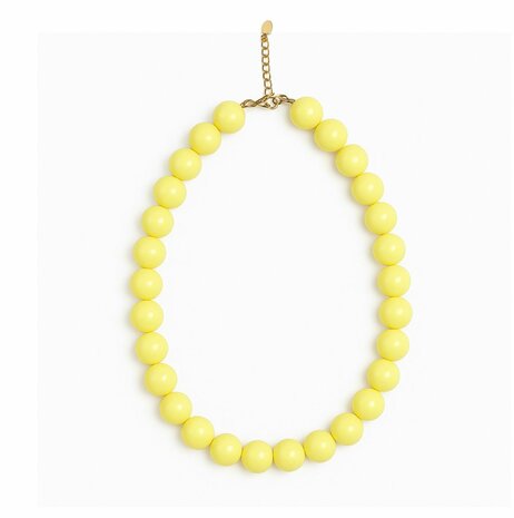 Kralen ketting - geel