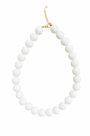 Kralen ketting - wit