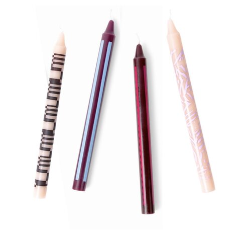 Palette Amsterdam - Maroon room - Set van 4 kaarsen