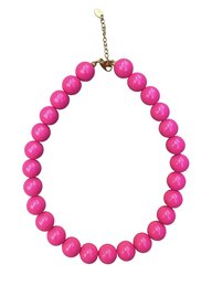 Kralen ketting - donker roze 