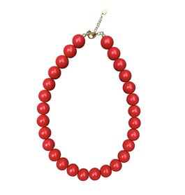 Kralen ketting - rood